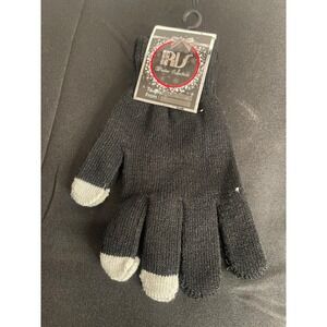 IRLU Winter Collection Black Acrylic Spandex Touchscreen Gloves RN 122070